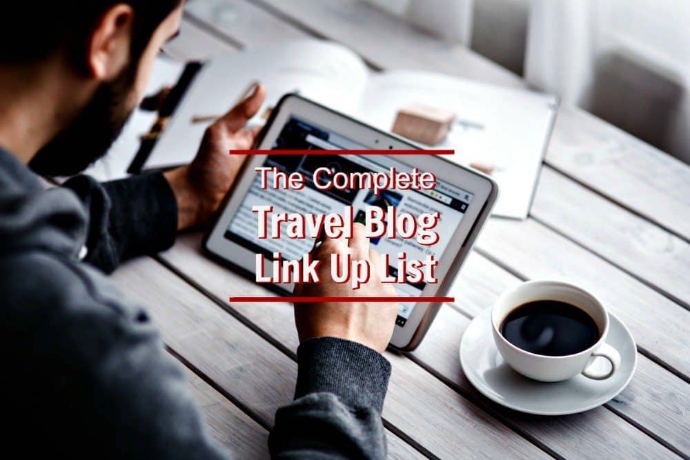 List of travel blogs that offer link ups, link parties, linkys, blog hops.