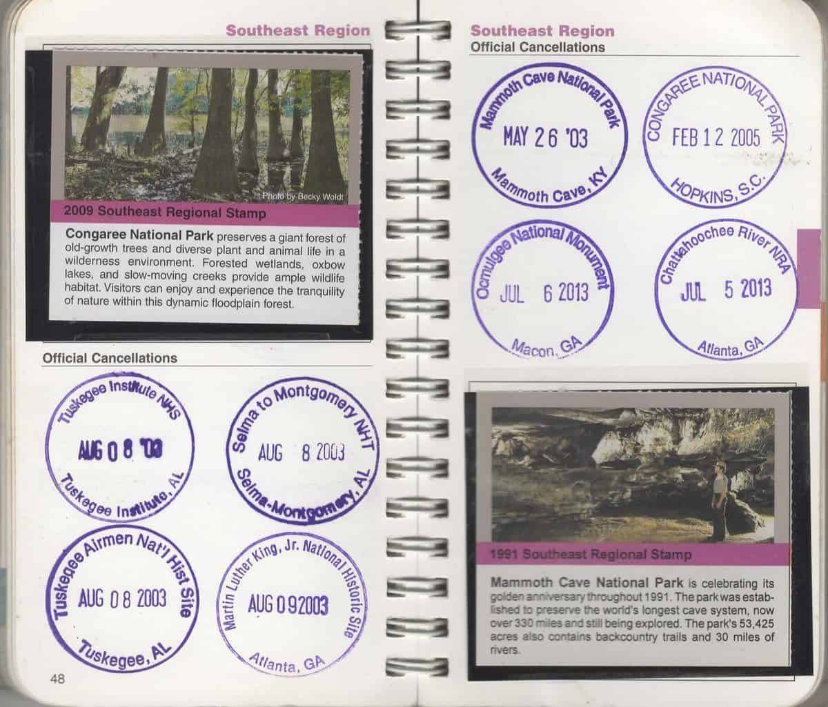 national park passport travel stamps