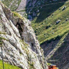 Great day trip in Switzerland! Mount Pilatus has the steepest cogwheel train in the world.