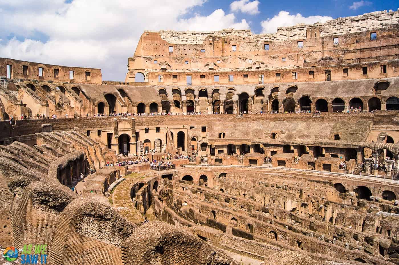 You can see the Colosseum: and the Vatican on the same day in Rome