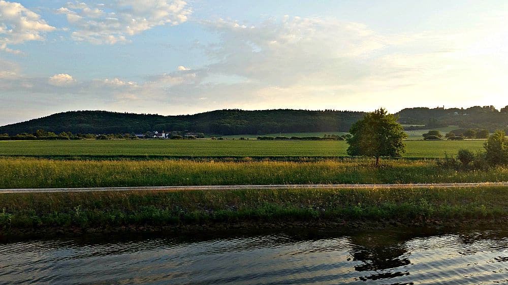 Our morning view as we cruised toward Nuremberg