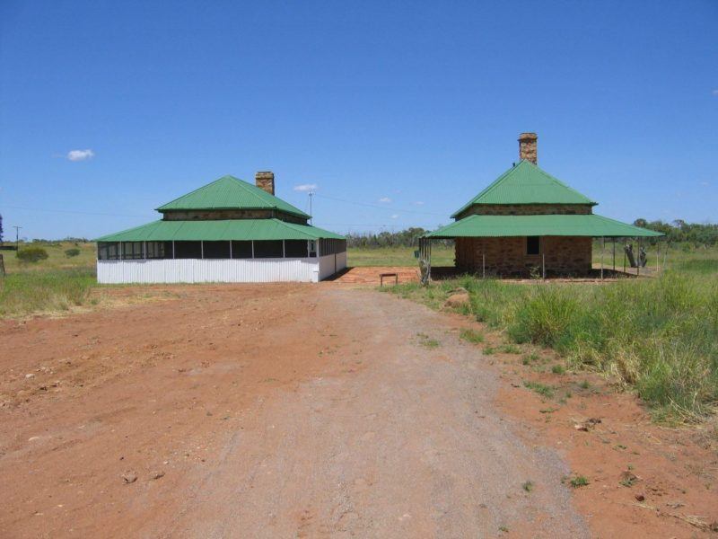 Outback telegraph station at Australian town Tennant Creek